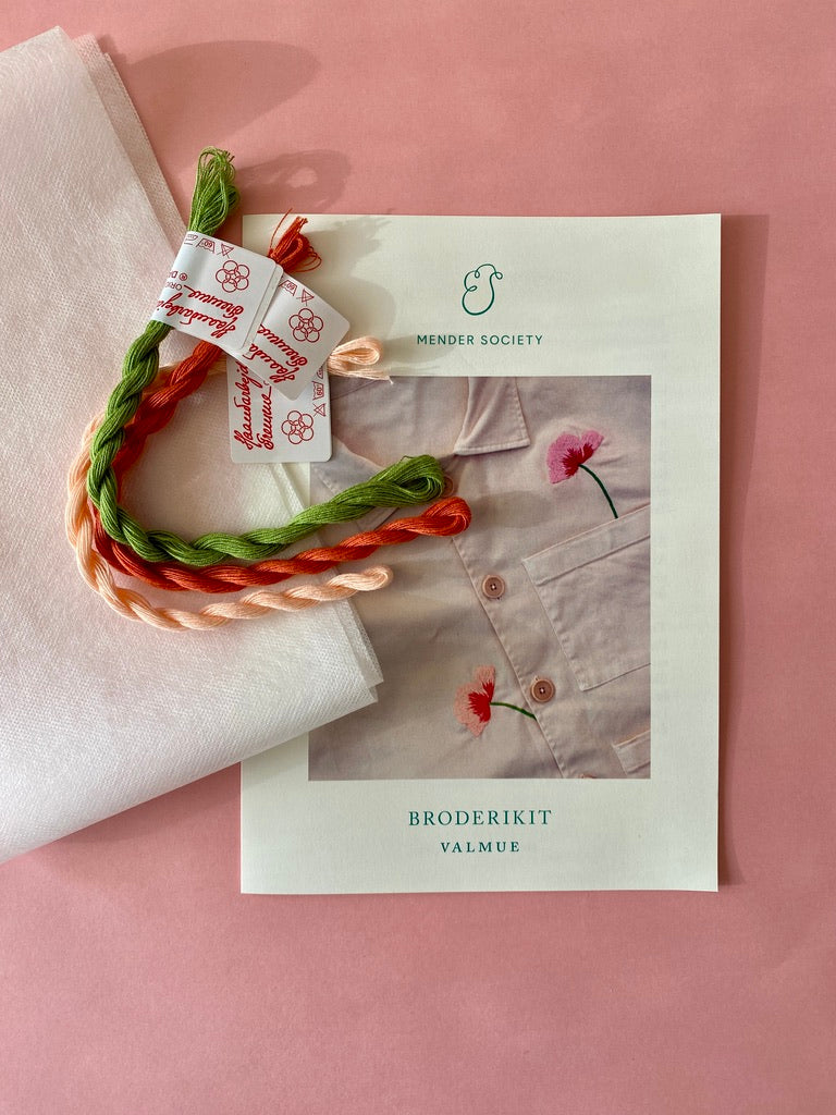 Broderikit: Valmue - Terracotta