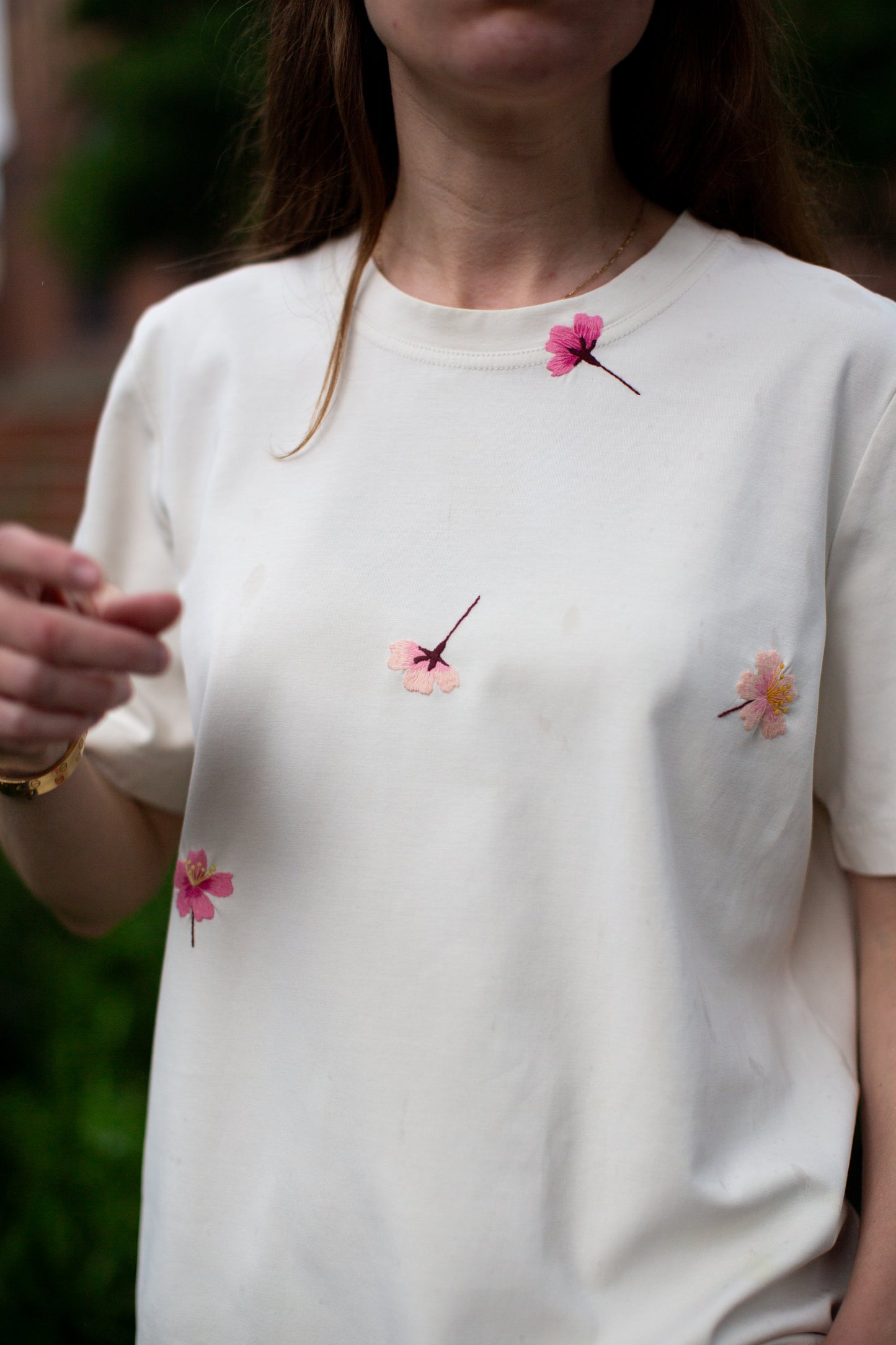 Mender Society broderikit til visible mending med motiv af sakura kirsebærblomst