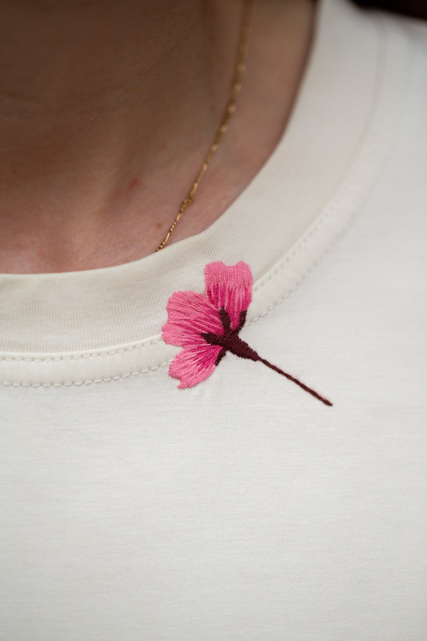 Mender Society broderikit til visible mending med motiv af sakura kirsebærblomst