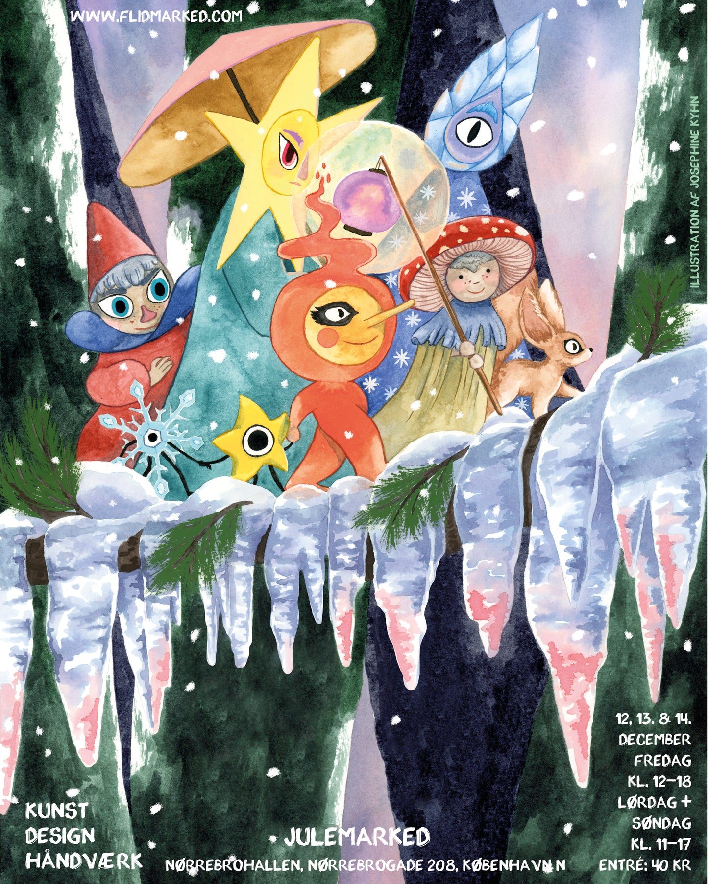 Workshop i broderi på Flid Julemarked