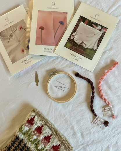 Workshop i broderi på Flid Julemarked