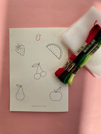 Broderikit: Frugter