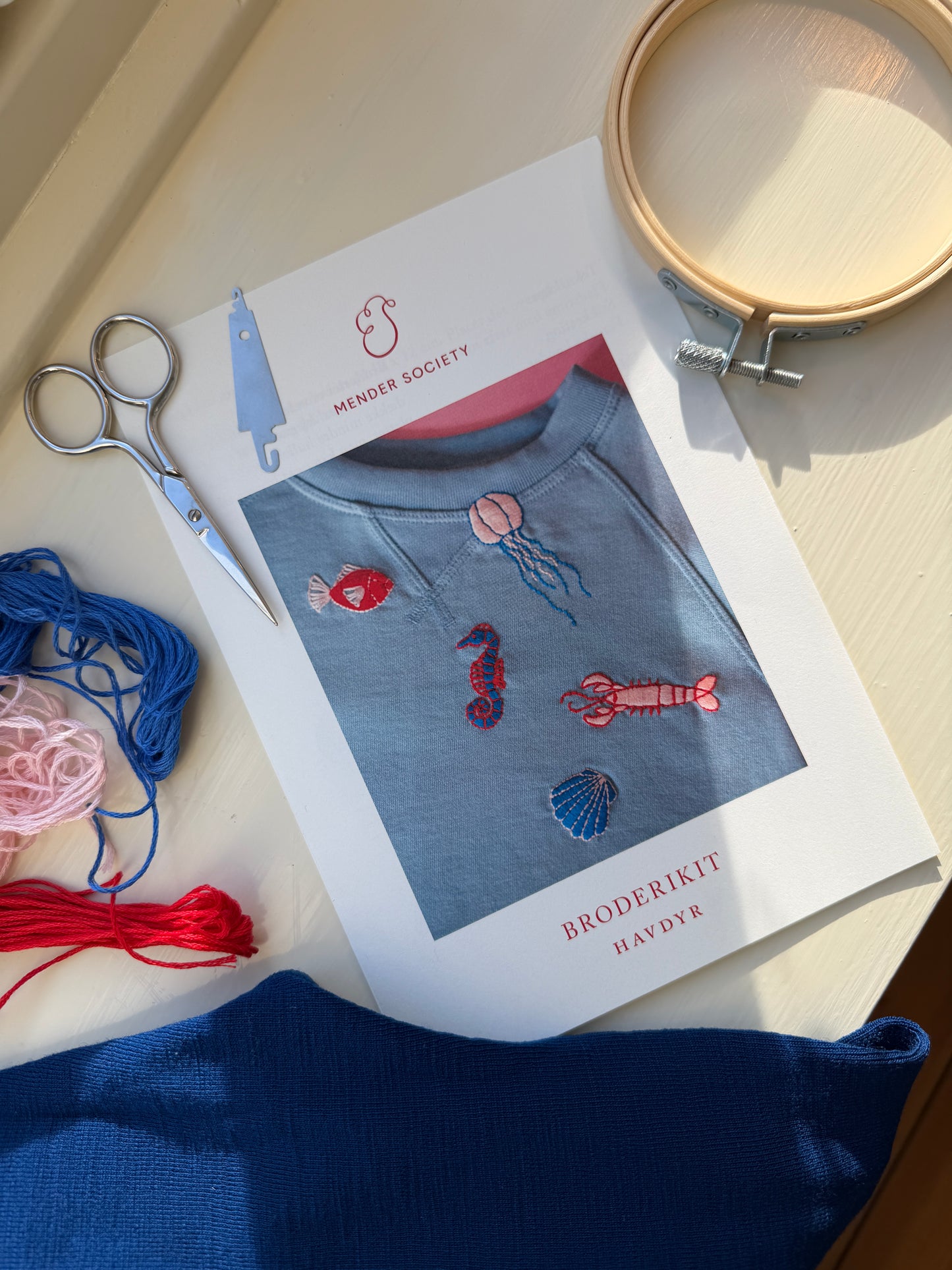 Workshop i broderi på Flid Julemarked