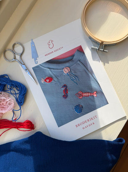 Workshop i broderi på Flid Julemarked