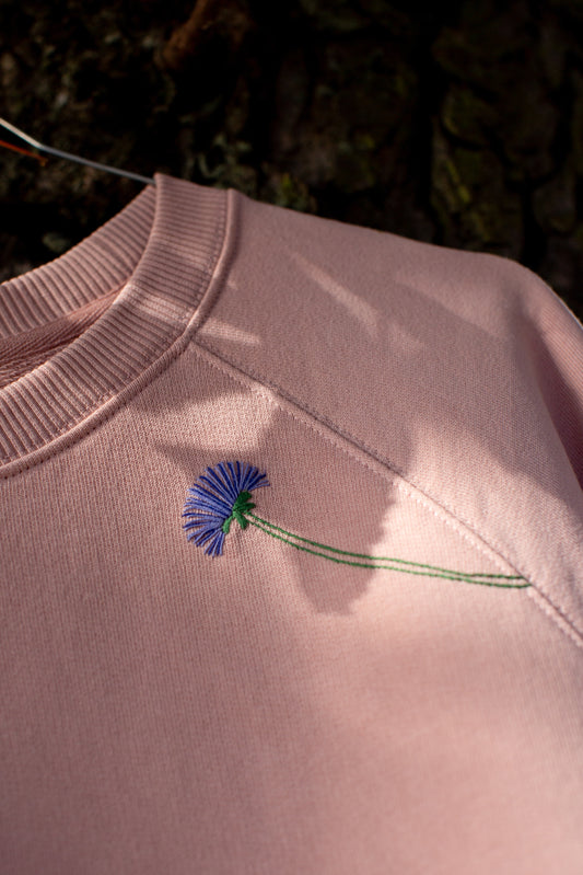 Broderikit: Kornblomst - Indigo