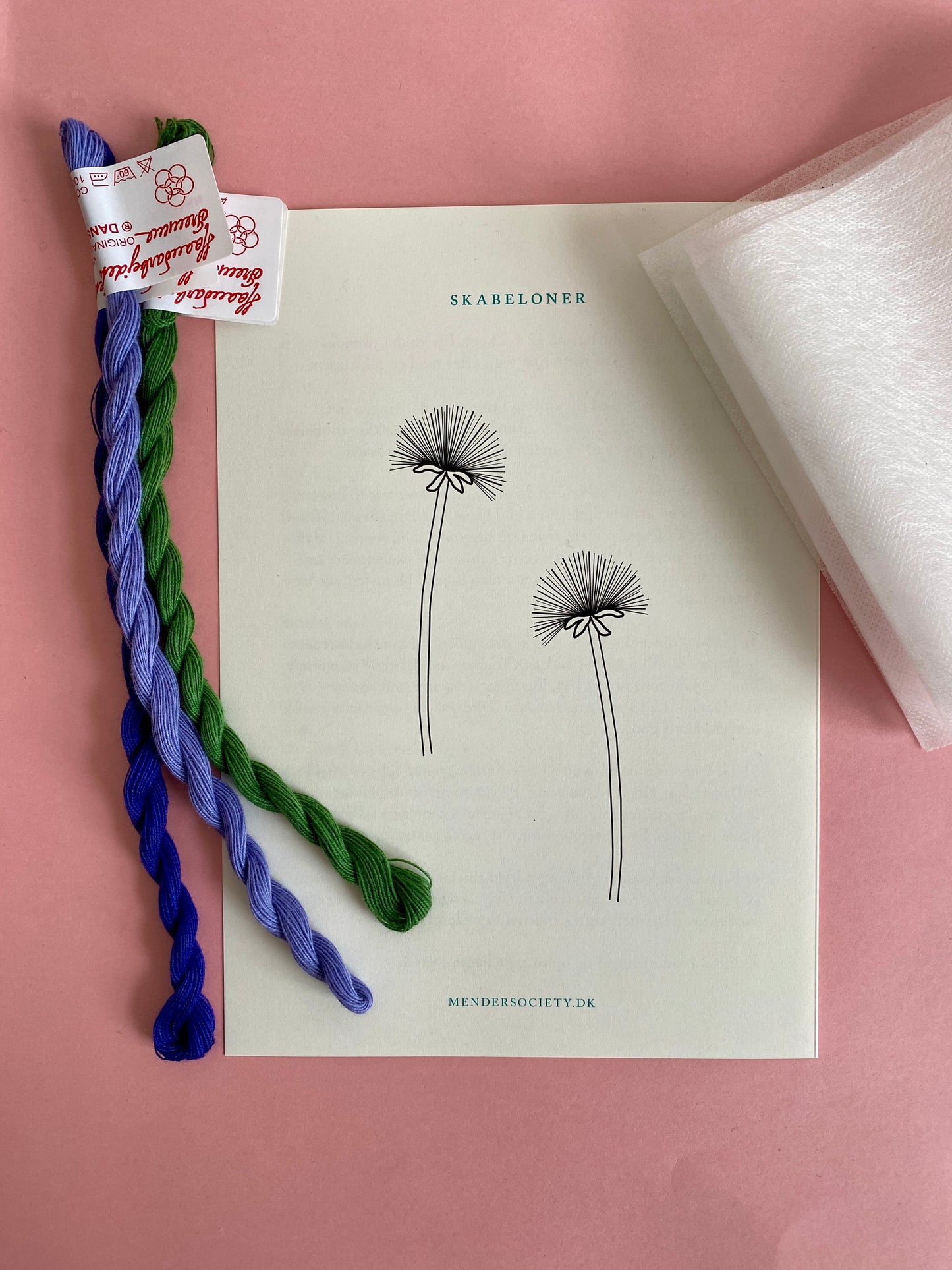 Broderikit: Kornblomst - Indigo