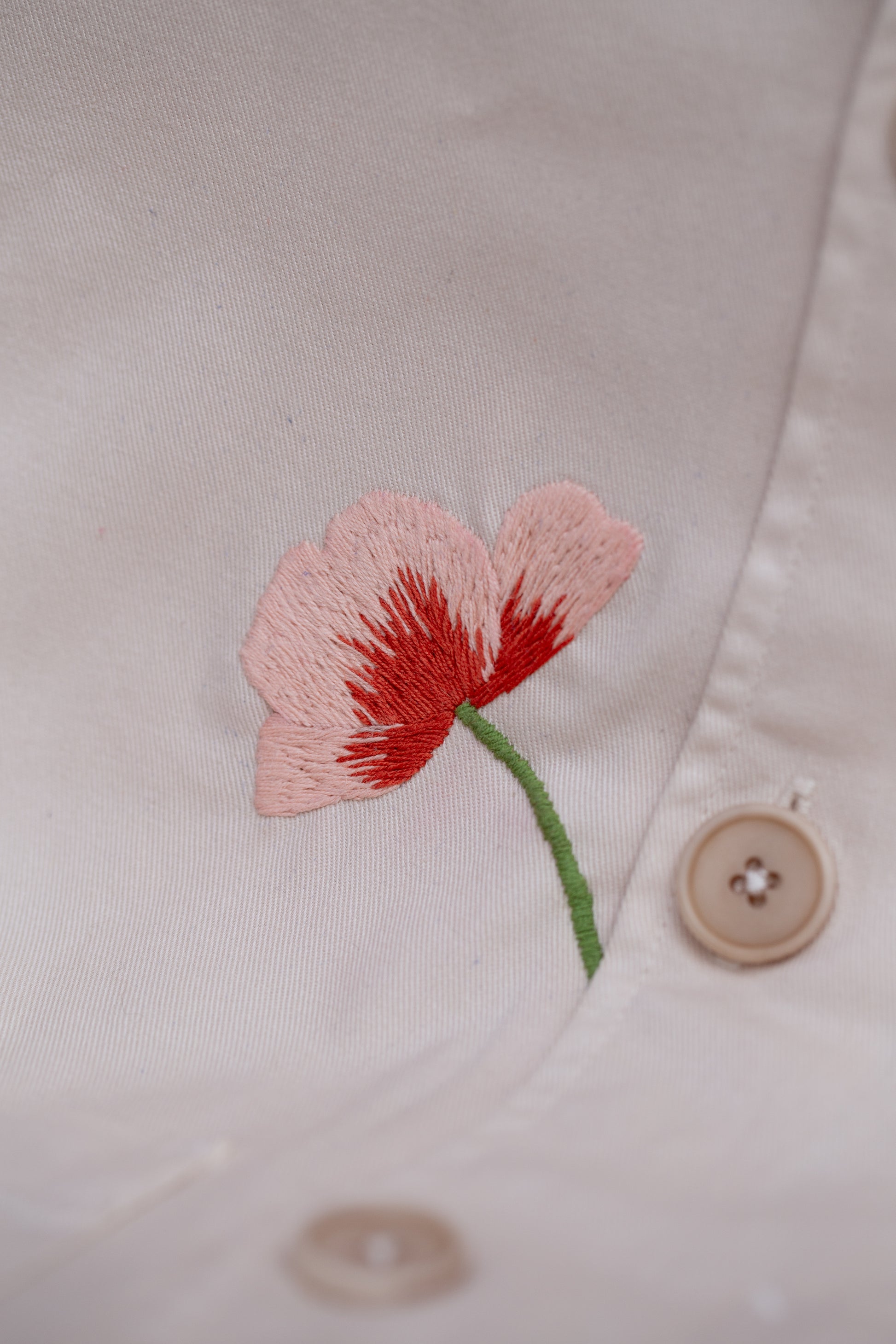 Mender Society broderikit til visible mending med motiv af valmue