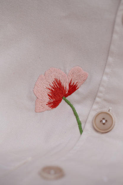 Mender Society broderikit til visible mending med motiv af valmue