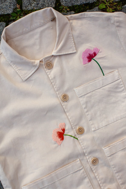 Mender Society broderikit til visible mending med motiv af valmue